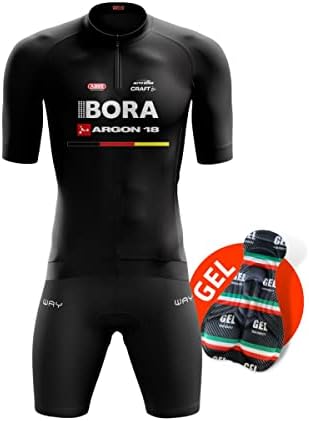 Conjunto de Ciclismo Masculino Camisa e Bermuda de Gel Vários Mod...
