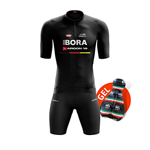 Conjunto de Ciclismo Masculino Camisa e Bermuda de Gel Vários Mod...