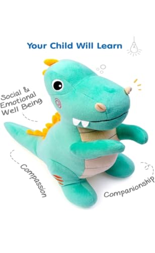 Image of Cute Dinosaur Soft Toy for Kids 30CM| Huggable Plush Stuffed Animal Teddy | Super Soft Cartoon Dino Plush Toy for Boys & Girls | Washable Gift Toy