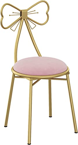 Silla de taburete de mariposa con patas de metal para salón 2