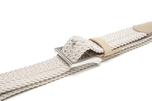 Image of Fabio Valenti Canvas Elastic Fabric Woven Stretch Braided Belts for Men Women Junior with Multicolored /Full Sizes