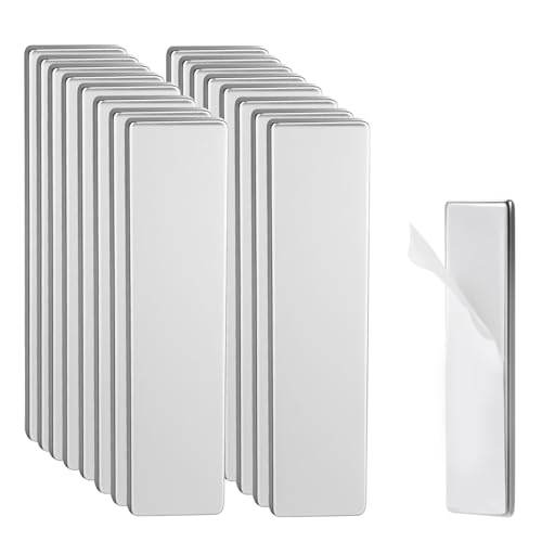 16 Stuck Magnete zum Kleben 40x10x2mm Selbstklebende Magnete Neodym Magnetes Flach Seltenerdmagnete für Whiteboards Kühlschränke Fotos Küchen Büros usw