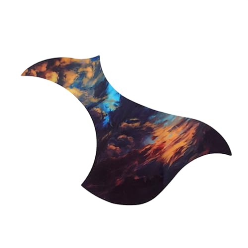 1 個フォークアコースティックギター PVC ピックガード自己粘着ピックガードステッカーアコースティックギター部品用 ギター楽器アクセサリー