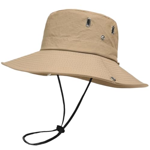 COYUN 1 pcs Bucket Sombrero de Verano - Plegable Sombrero de Pescador, Sombrero de Pesca Hombre Mujer Gorra de Pescador Transpirable Sombrero de El Sol Protección UV Verano para Outdoor Climb Camping