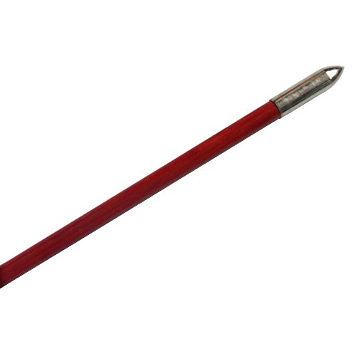6Pcs Gorgeous Painted 33.5" Wooden Arrows Eagle Feather Fletching Traditional Target Arrows for Recurve Bow or Longbow Hunting Target Practice, Red Brown - Thumbnail 7