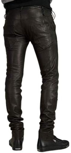 Koza Leathers Men's Leather Pant Trouser Genuine Lambskin Real Leather Casual Pant PM018