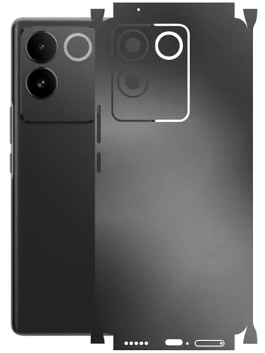 Image of AtOdds - Full Body Back Screen Guard Protector Film - Lamination Wrap Skin Sticker Compatible with IQOO Z7 PRO (5G) | Scratchproof Matte Finish (Metallic Grey)