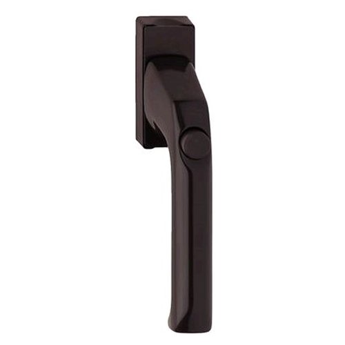 HOPPE Fenstergriff duraplus London in Aluminium graubraun (mit Druckknopf)