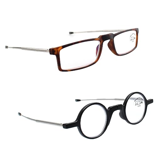 Image of Folding Combo Pack Earth Reading Glasses + Orbit Reading Glasses - Blue Cut Lens With Antireflection For Men & Women +1.00 To +3.00 Power