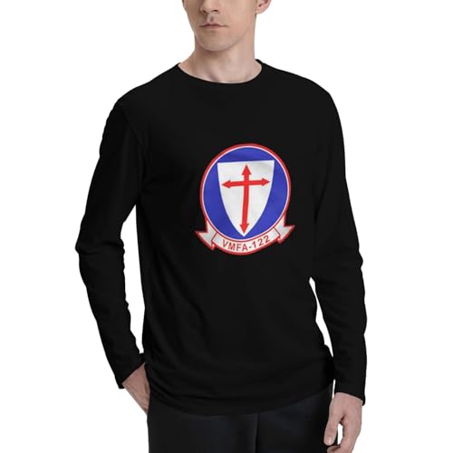 VMFA-122 Crusaders Squadron Men's Long-Sleeve Cotton T-Shirt2