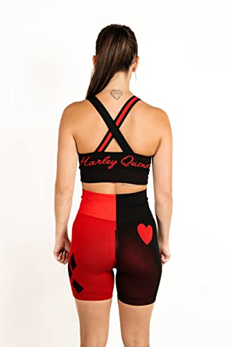 DC Comics Womens Cosplay Active Workout Outfits - Wonder Woman, Batgirl, Harley Quinn, Supergirl - 2 Piece Short Sets3