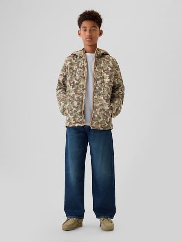 Image of GAP Boys' Logo Lightweight Puffer Jacket