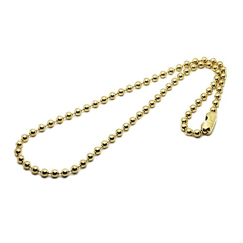 真鍮製ブラス☆50cm☆ネックレスボールチェーン☆超太ボールチェーン