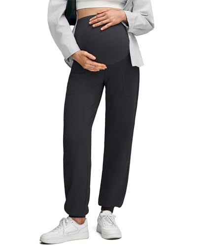 G4Free Maternity Stretchy Workout Pants with Pockets