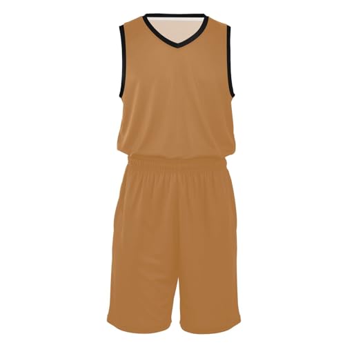 Maillot de basket-ball Pérou Orange en tissu mesh respirant GuoChe