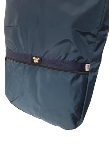 Carry On Travel Garment Bag Or Suit Bag, 36" Durable Nylon Made in USA Made in USA. (Navy)3