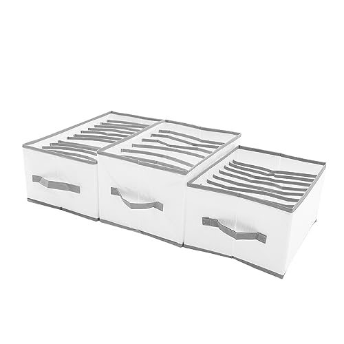 DECHOUS Foldable Clothes Storage Box Multi-grids Organizer Closet Storage Bins Pp Nylon