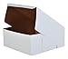 SCT White One-Piece Non-Window Bakery Boxes, 12 x 12 x 5, White, Paper, 100/Carton