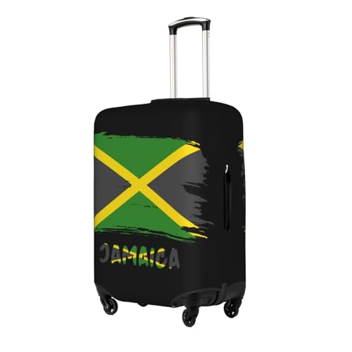 Jamaica Jamaicans Flag Travel Luggage Cover Washable Suitcase Case Suitcase Protector Fit Luggage Cover X-Large2
