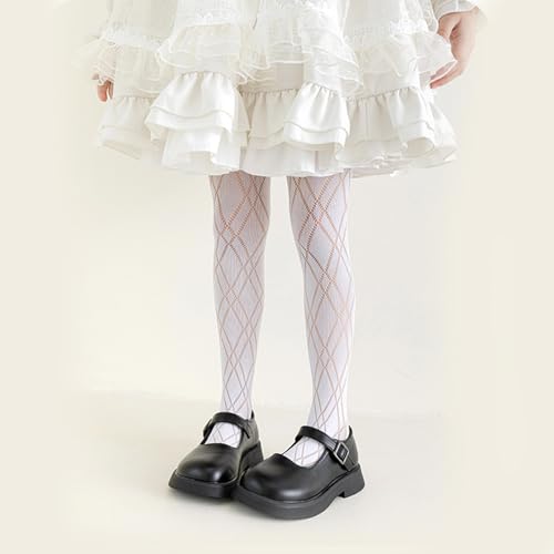 Tights, Mesh Hollowed Leggings for Girl Stretchy Stockings 0-13Y Girls Spring Sweet Pantyhose Kids Dress Decors3