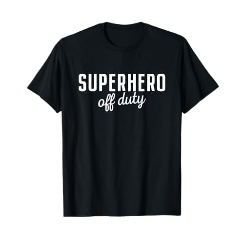 Superhéroe de Paisano Superhero Off Duty Disfraz Superhéroe Camiseta