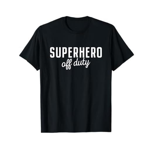 Superhéroe de Paisano Superhero Off Duty Disfraz Superhéroe Camiseta