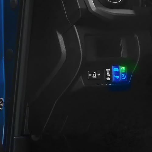 Nilight High Beam & Low Beam Dual Push Button Switch 12V ON Off Switches with Connector Wire Kit 1.54" x 0.83" Replacement for Toyota Tacoma Tundra 4Runner FJ Cruiser Hilux Fortuner