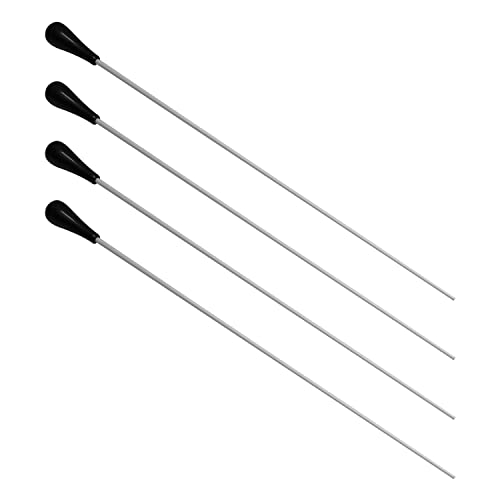 Image of Othmro 4Pcs Hollow Teachers Pointer Teaching Pointer Stick for Classroom, Metal Handheld Presenter Pointer Length 15.35 inch, Handheld Presenter Whiteboard Pointer for Teachers /Guides /Coach (Black)
