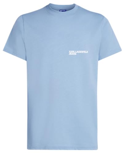 KARL LAGERFELD JEANS Slim Short Sleeves Tee, Blue Dusk, M