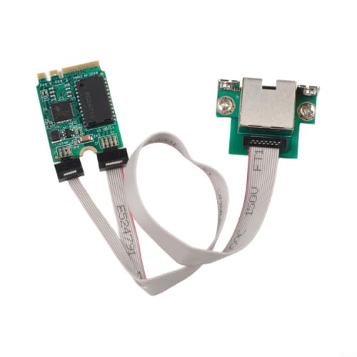 M.2 A+E Key 2.5G Ethernet Network Card RTL8125B para adaptador LAN PCIe con puerto RJ45 para Windows 10/11 y Linux IEEE 802.3bz 2500Mbps Full dúplex miniatura 1
