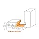 CMT ORANGE TOOLS 955.008.11 - HARTMETALL-SCHUBLADENFRÄSER S=8 D=25,4X12,7