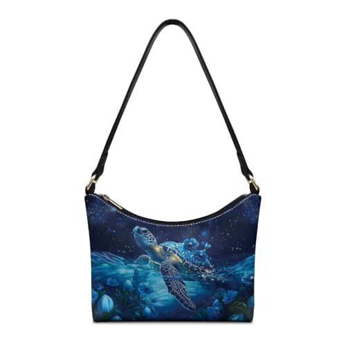 Image of Handbag for Women Leather Underam Shoulder Bag with Zipper Fashion Work Purse Waterproof Travel Wallet