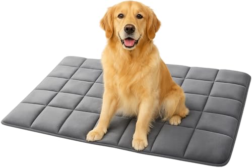 Image of KOZI PET Dog Bed, Soft cat Non-Slip Mattress, Washable, Warm pet, Fleece, Kennel Cushion, Grey (Grey, XXL)