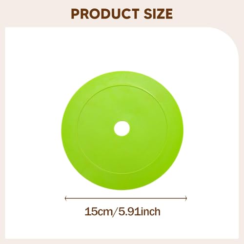 10x Markers Flat Cones Non Slip Plates Sit Spots 15 cm Field Court Markers for Soccer Agility Football Training3