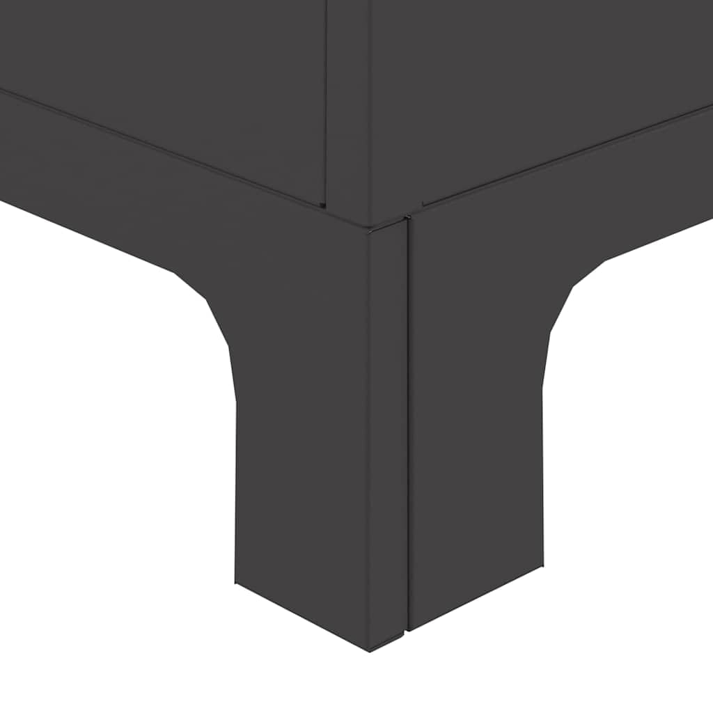 Brasero de acero negro 50 x 50 x 70 cm 8,8 kg con chimenea para jardín, terraza, balcón, hoguera, calor y llama