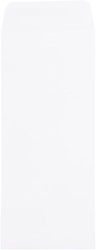 Miniatura 3 de JAM PAPER #14 Policy - Sobres comerciales de catálogo de extremo abierto con cierre de despegar y sellar, 5 x 11 12, color blanco, paquete de 25