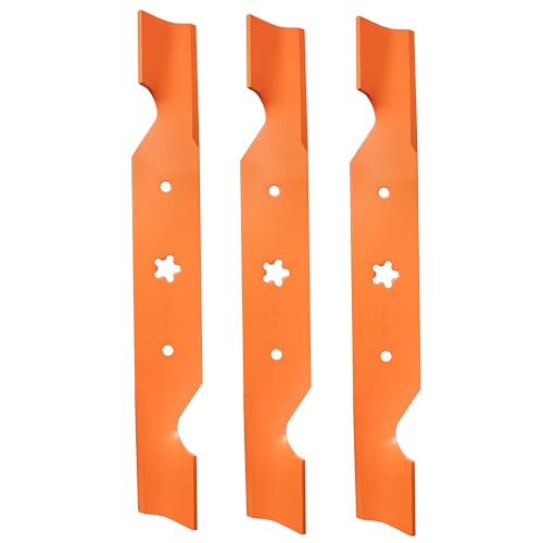 Antanker 187256 Lawn Mower Blades Replaces for Hus qvarna 54 inch Mower Blades, Compatible with AYP Poulan Crafts Man 532187256 187254 532187254 574292401 for 54' Deck, High Lift, 3 Pack