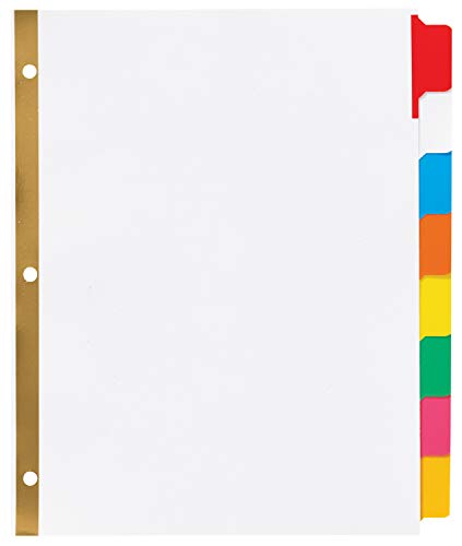 Avery Big Tab Write & Erase Dividers for 3 Ring Binders, 8-Tab Set, Multicolor Divider Tabs - Image 4
