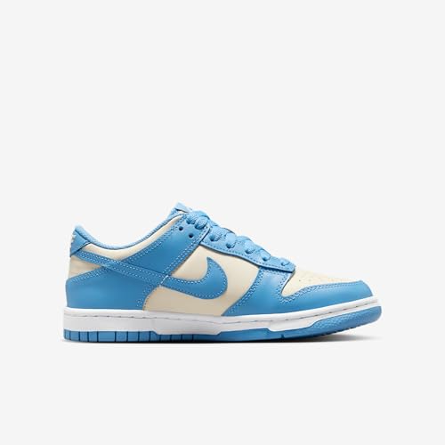 Nike Dunk Low Big Kids' Shoes (FB9109-400, Blue Beyond/Beach/White/Blue Beyond) Size 5.53
