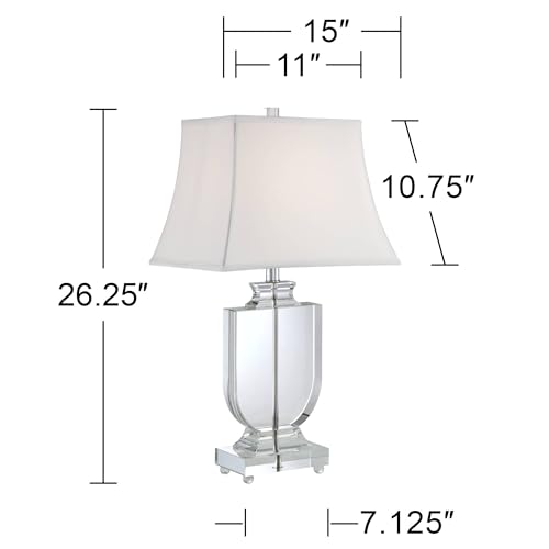 Juego de 2 lámparas de mesa cristal de 26.25 pulgadas miniatura 4