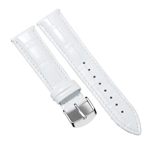 Bracelet de montre cuir 22mm blanc interchangeable yingyingjia homme femme