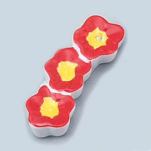 トータル通販 三連梅花箸置 610-32131(Z682) 箸置き はし置き はしおき 箸休め 陶器 和食器 業務用食器 業務用