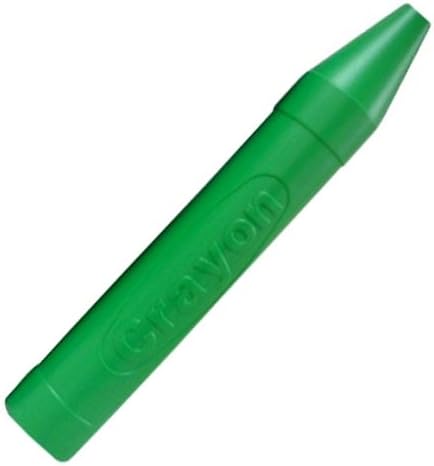 Single Green Jumbo Plastic Crayon Piggy Bank (20") - 1/pack