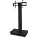 Vizion TV/Monitor Stand and Mount AV Cart Size: 65" H x 36" W x 24" D, Finish: Silver