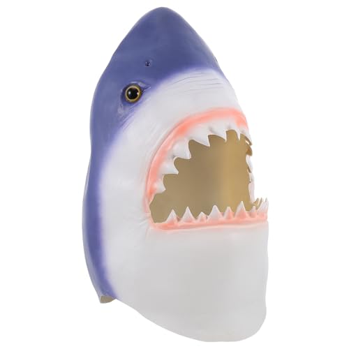 Masque de requin réaliste en latex TOYANDONA pour Halloween et déguisement de carnaval