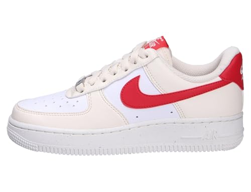 Nike Air Force 1 '07 Women's Shoes (DC9486-109, Pale Ivory/White/Sail/University Red)2