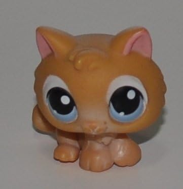 Kitten #47 (Orange, Blue Eyes) - Littlest Pet Shop (Retired) Collector Toy - LPS Collectible Replacement Figure - Loose (OOP Out of Package & Print)