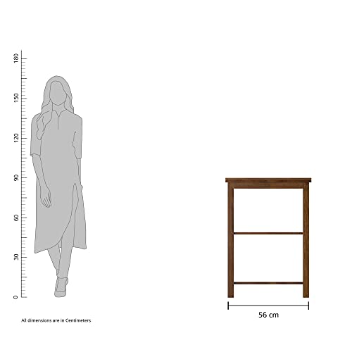 Image of Amazon Brand - Solimo Avioth Solid Sheesham Wood Shoe Rack | Wooden Footwear Organizer with 2 Shelves | Shoe Stand for Home Office (Natural Finish)