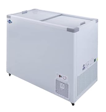 Rockwell SFR350GT Flat Glass Top freezer, Heavy Duty Compressor, 3 years warranty, Low power Consumption