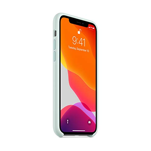 Image of Apple iPhone 11 Pro Seafoam Silicone Case - Slim Fit, Wireless Charging Compatible, Water Resistant